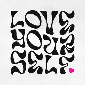 Archivo SVG de amor propio / Cita de cuidado personal SVG / Dicho motivacional / Afirmación inspiradora Hermoso regalo para ella / Mentalidad positiva