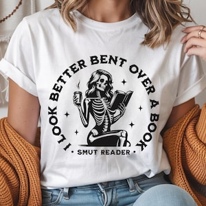 Smut Reader skelet SVG: grappig Booktok-ontwerp (digitale download)