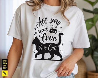 Cita de amante de los gatos SVG: Frase divertida sobre mascotas para camisetas (Descarga digital)