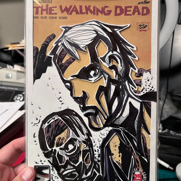 Custom Cut Comic boards Walking Dead