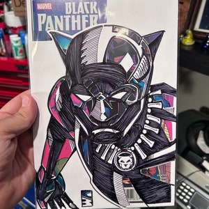 Custom Cut Comic boards Black Panther