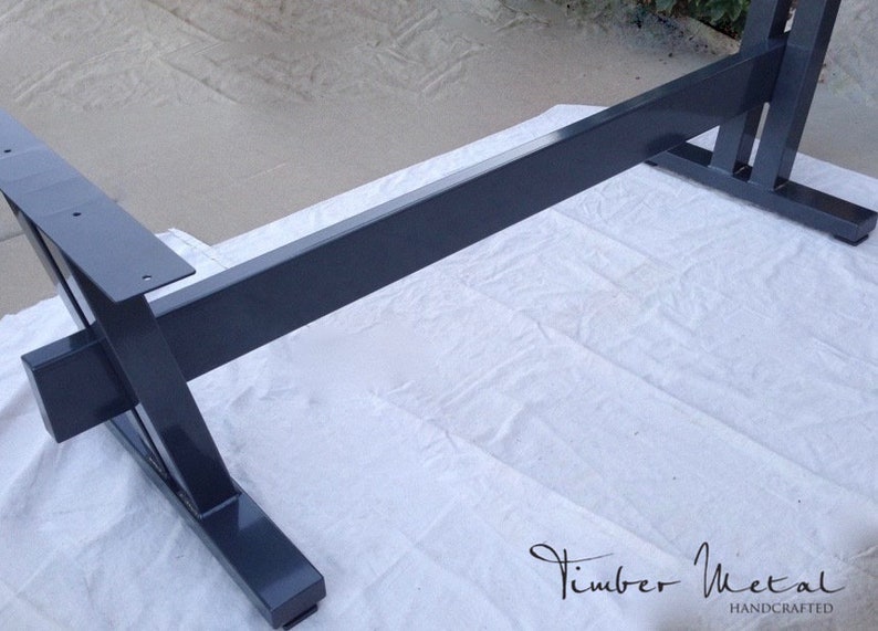 raw steel table base