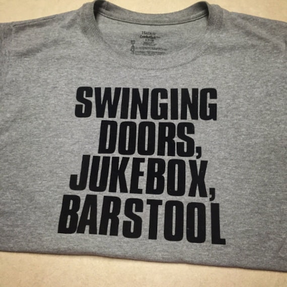 Swinging Doors Custom Softstyle Semi Fitted Adult T Shirt Merle Haggard