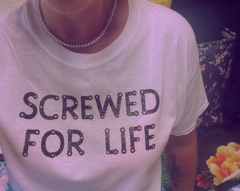 DJ Screw Inspired Custom Crew Unisex T-Shirt Screwed for Life