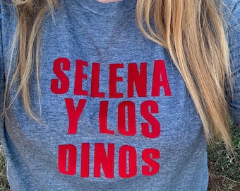 Selena Inspired Custom Crew T-Shirt Selena y los Dinos