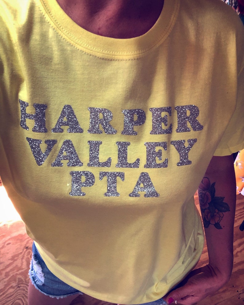 Harper Valley PTA Custom Soft Semi-fitted Adult Unisex T-Shirt Tom T. Hall Jeannie C. Riley image 9