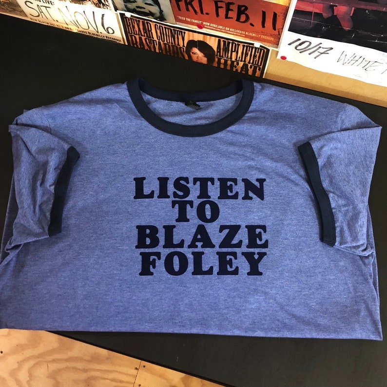 Listen to Blaze Foley Custom Ringer T-Shirt image 3