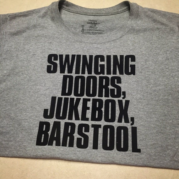 Swinging Doors Custom Crew T Shirt Merle Haggard