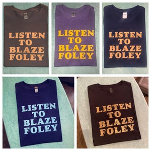 Listen to Blaze Foley Custom Crew T-Shirt