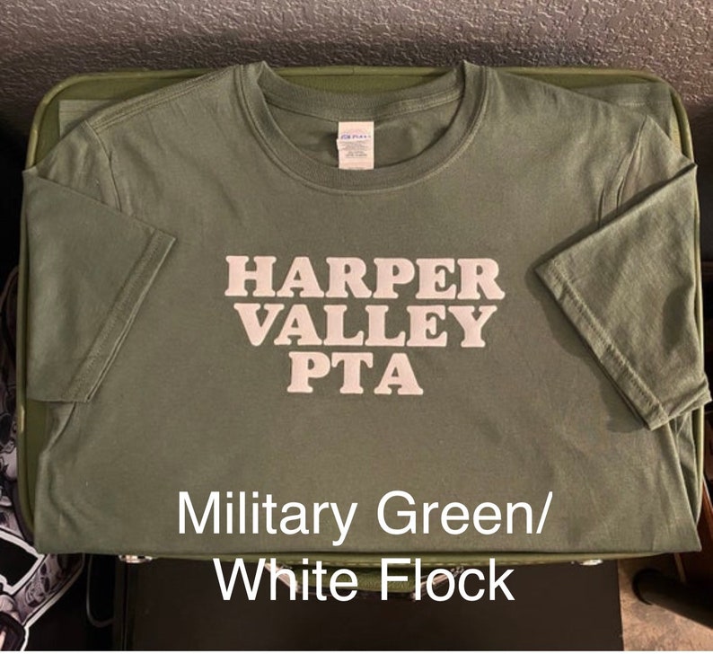 Harper Valley PTA Custom Soft Semi-fitted Adult Unisex T-Shirt Tom T. Hall Jeannie C. Riley image 6