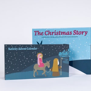 BUNDLE: Nativity Advent Calendar & Coloring Book Set
