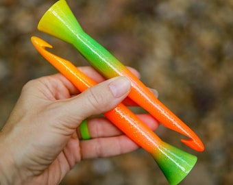 11mm Crochet Hook, 3D Printed Ergonomic Jumbo Crochet Hook, Pumpkin Patch Edition, gift for crocheter