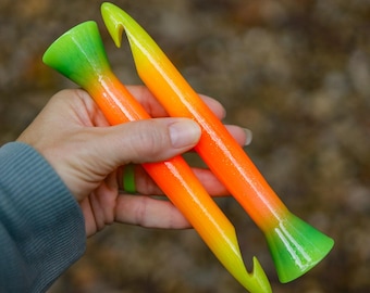 17mm Crochet Hook, 3D Printed Ergonomic Jumbo Pumpkin Patch Edition, gift for crocheter