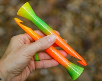 12mm Crochet Hook, 3D Printed Ergonomic Jumbo Pumpkin Patch Edition, gift for crocheter