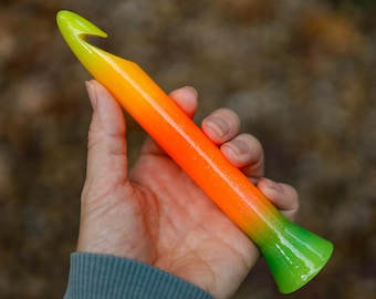 22mm Crochet Hook, 3D Printed Ergonomic Jumbo Pumpkin Patch Edition, gift for crocheter