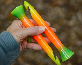 18mm Crochet Hook, 3D Printed Ergonomic Jumbo Pumpkin Patch Edition, gift for crocheter