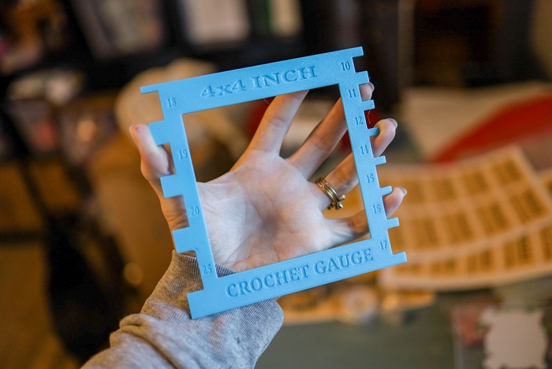 Crochet Gauge Swatch Tool Crochet Hook Measuring Tool - Etsy