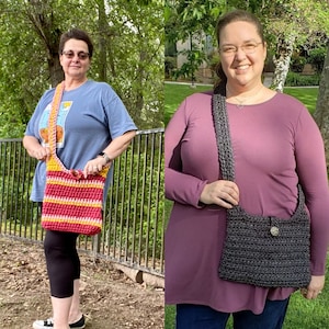 Super Simple Crochet Cross Body Bag Pattern, Beginner Friendly Easy Chunky Crochet Purse Pattern, Super bulky yarn, Mariner Cross Body Bag image 8