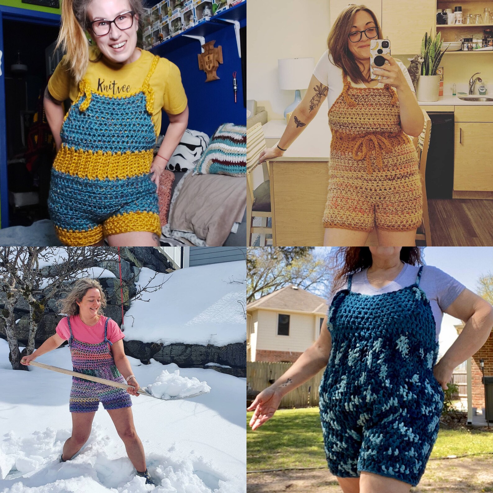 Simple Chunky Crochet Overalls Pattern Beginner Friendly Etsy