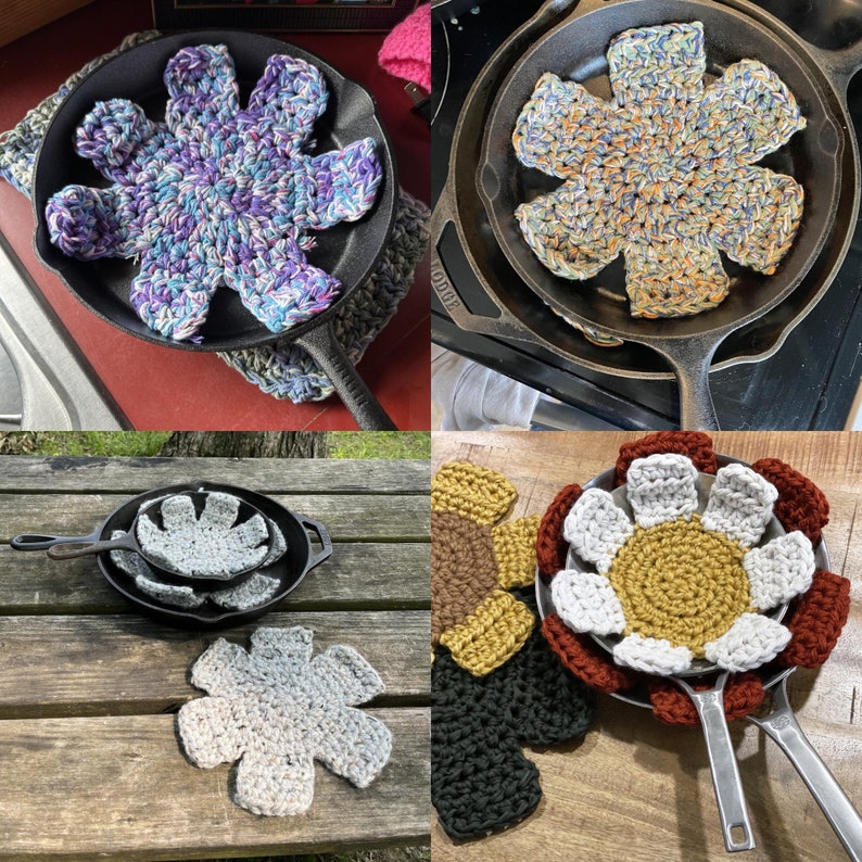 Pot and Pan Protectors Crochet Pattern, Beginner Friendly Easy Chunky Pan Dividers, Super Bulky Yarn Housewarming Gift Project image 5