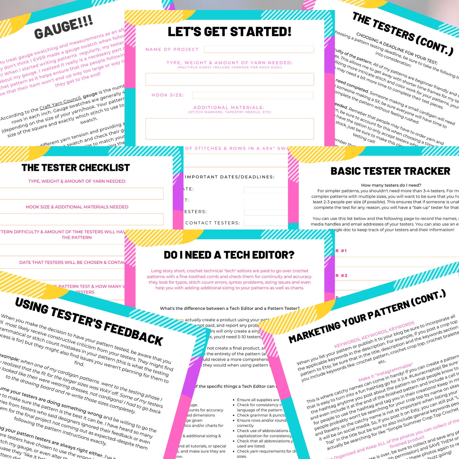 Crochet Pattern Writers Workbook, How to Write Crochet Patterns PDF ...