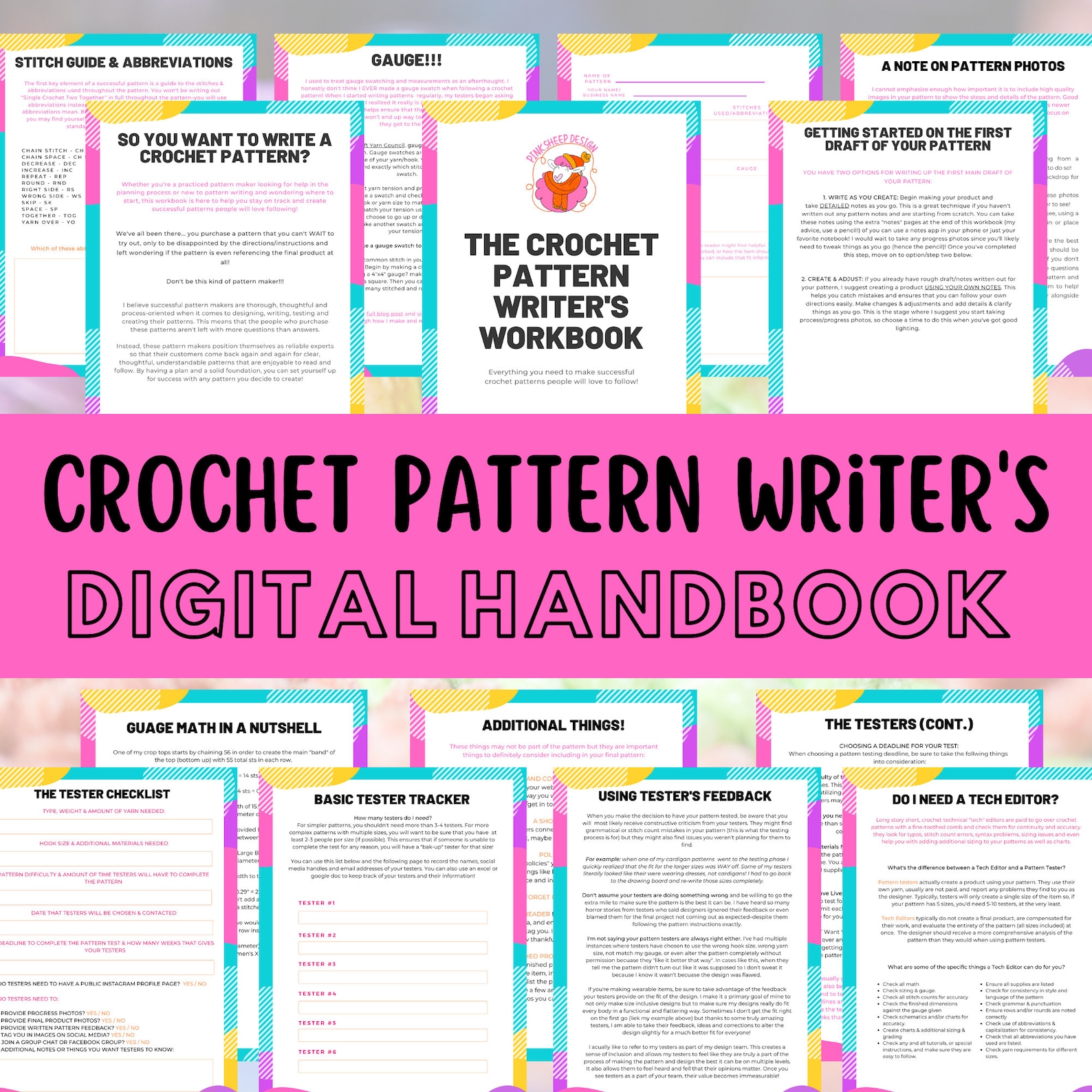 Crochet Pattern Writers Workbook, How to Write Crochet Patterns PDF ...