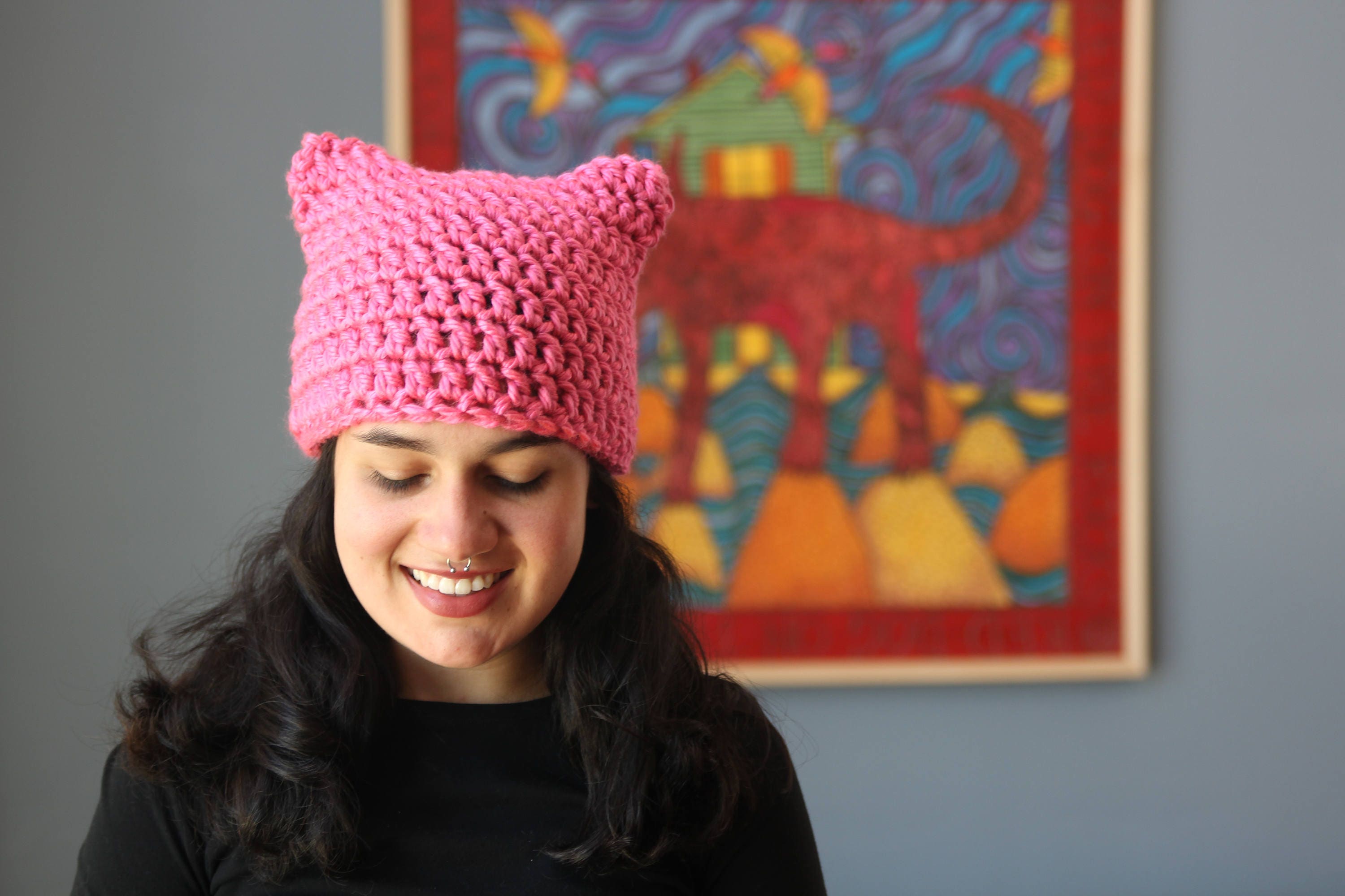 Simple Pussy Hat Crochet Pattern 