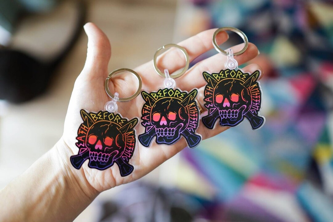 Funny Crochet Acrylic Keychains, Crocheter Joke Gift, Crochet Life