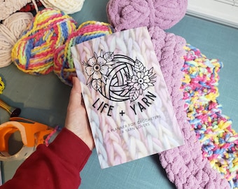 Planificador de ganchillo imprimible definitivo, planificador digital sin fecha para crocheters, seguimiento personal y de proyectos anual, mensual, semanal y diario