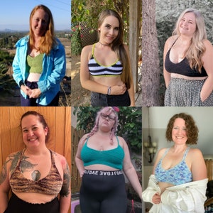 Mönster för virkad Crop Top inklusive storlek, Snabb sommar-Bralette-design, Enkelt virkad toppmönster, Nancy Bralette bild 2