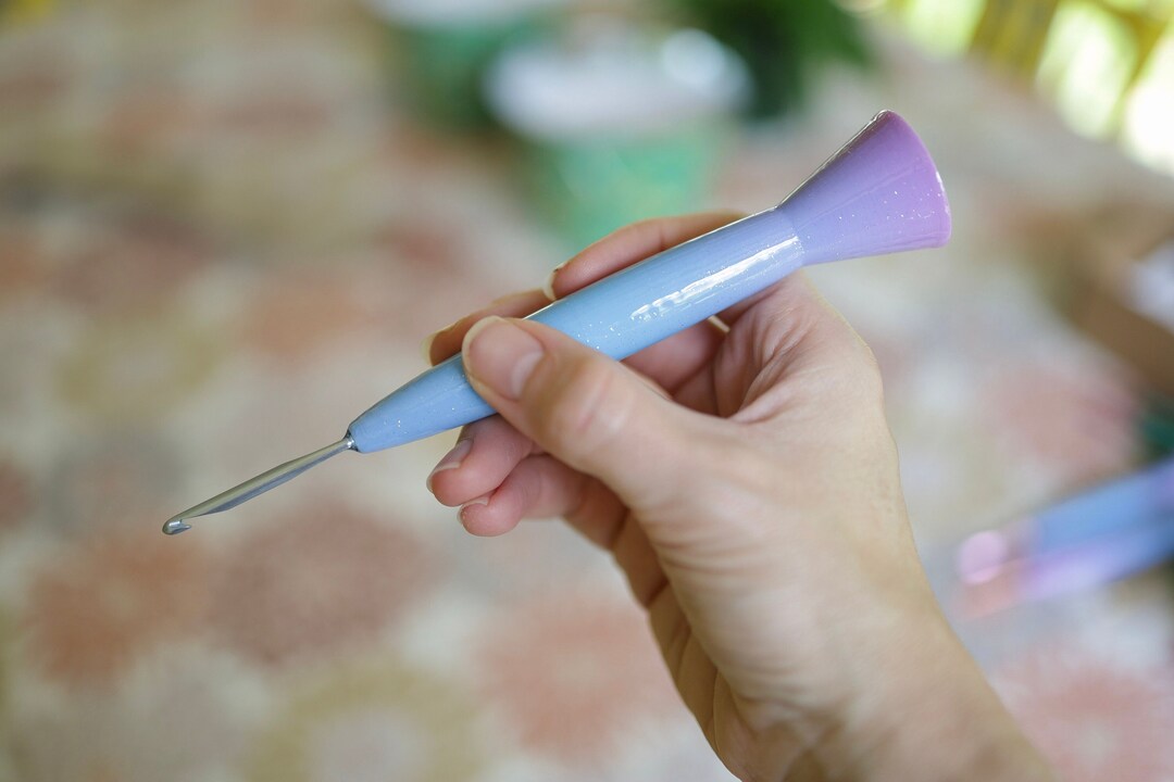 3.75mm Ergonomic Inline Crochet Hook 3D Printed Hybrid Susan Etsy