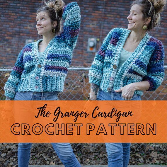 Simple Chunky Crochet Cardigan Pattern 