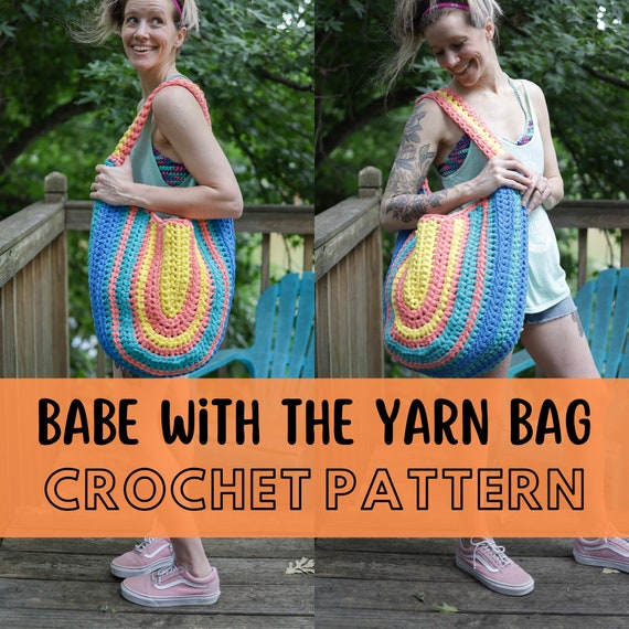 Super Simple Large Crochet Tote Bag Pattern, Beginner Friendly