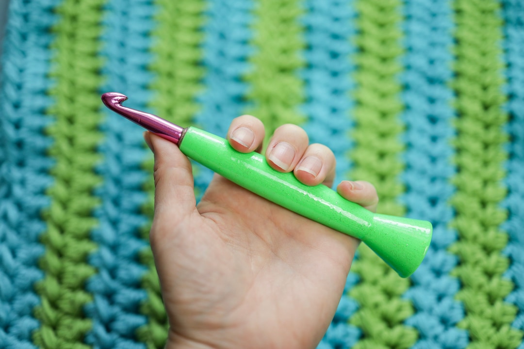 9mm Ergonomic Crochet Hook 3D Printed Hybrid Tapered Style Etsy