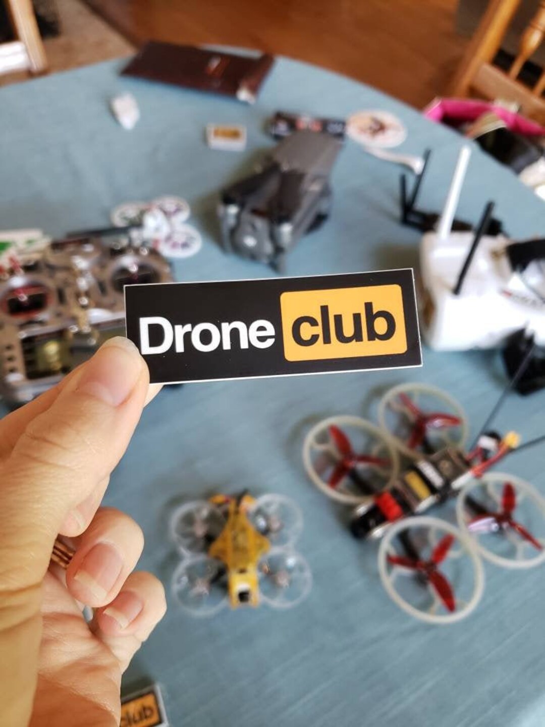 Drone Club Pilot Vinyl Sticker, Funny Drone Sticker, Drone Life Sticker ...