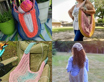 Super Simple Large Crochet Tote Bag Pattern, Beginner Friendly