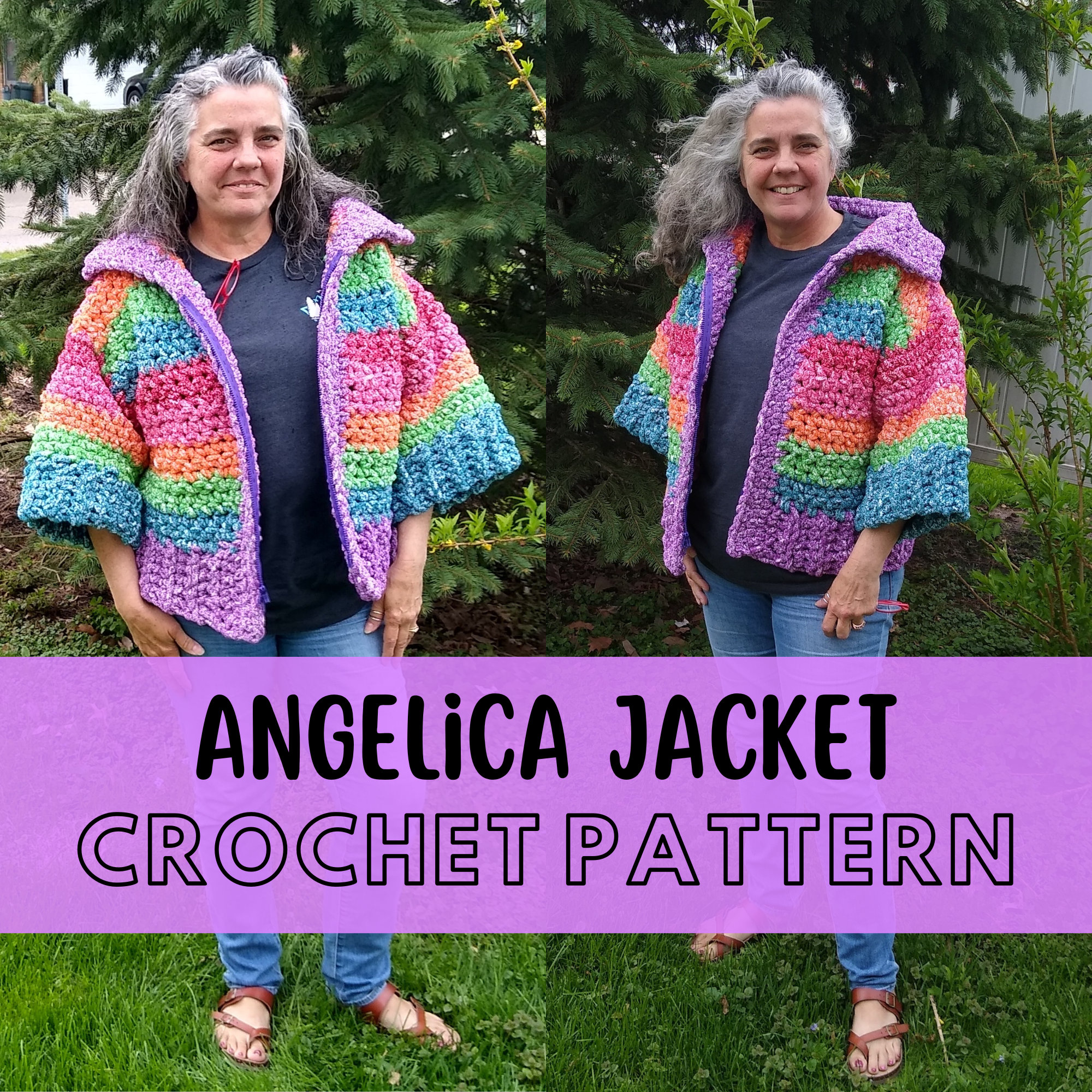 Simple Super Chunky Crochet Jacket Pattern, Beginner Friendly