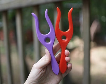 Lucet Fork, 3D Printed I-Cord Maker, Gift for Crocheter, knitter or crafter, Stocking stuffer