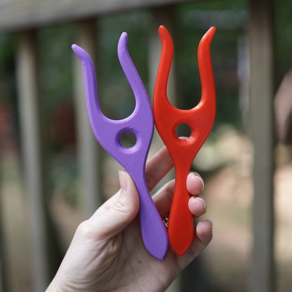 Lucet Fork, 3D Printed I-Cord Maker, Gift for Crocheter, knitter or crafter, Stocking stuffer