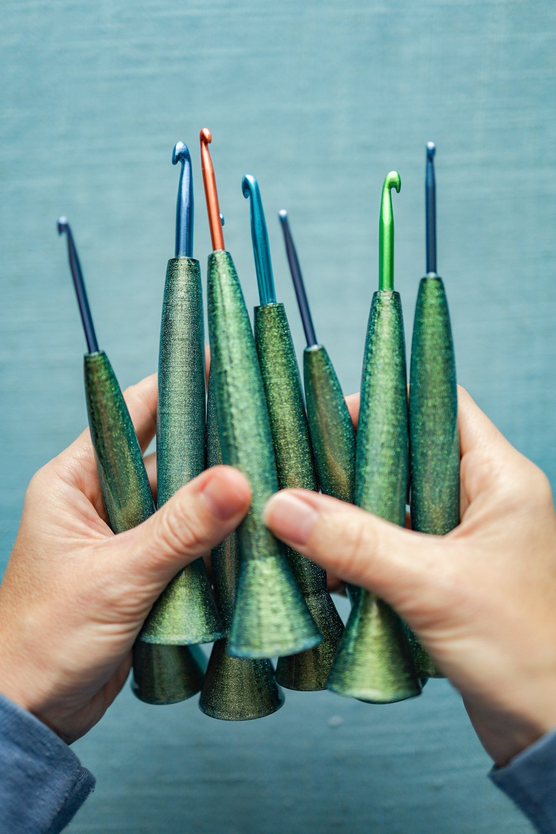 Ergonomic Crochet Hook 3D Printed Hybrid Crochet Hook Etsy