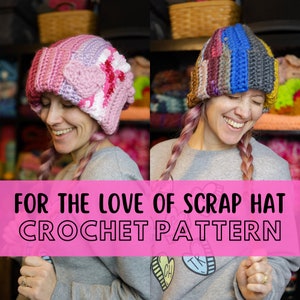 Stash Busting Chunky Virkad Mössa Mönster, Enkel Nybörjarvänlig Alla Hjärtans Dag Hjärtmössa med Pompom, Projekt för Super Chunky Garnrester