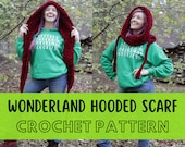 Super Simple Crochet Hooded Scarf Pattern, Beginner Friendly Easy Super Chunky Scoodie, Super Bulky Yarn Crochet Pattern