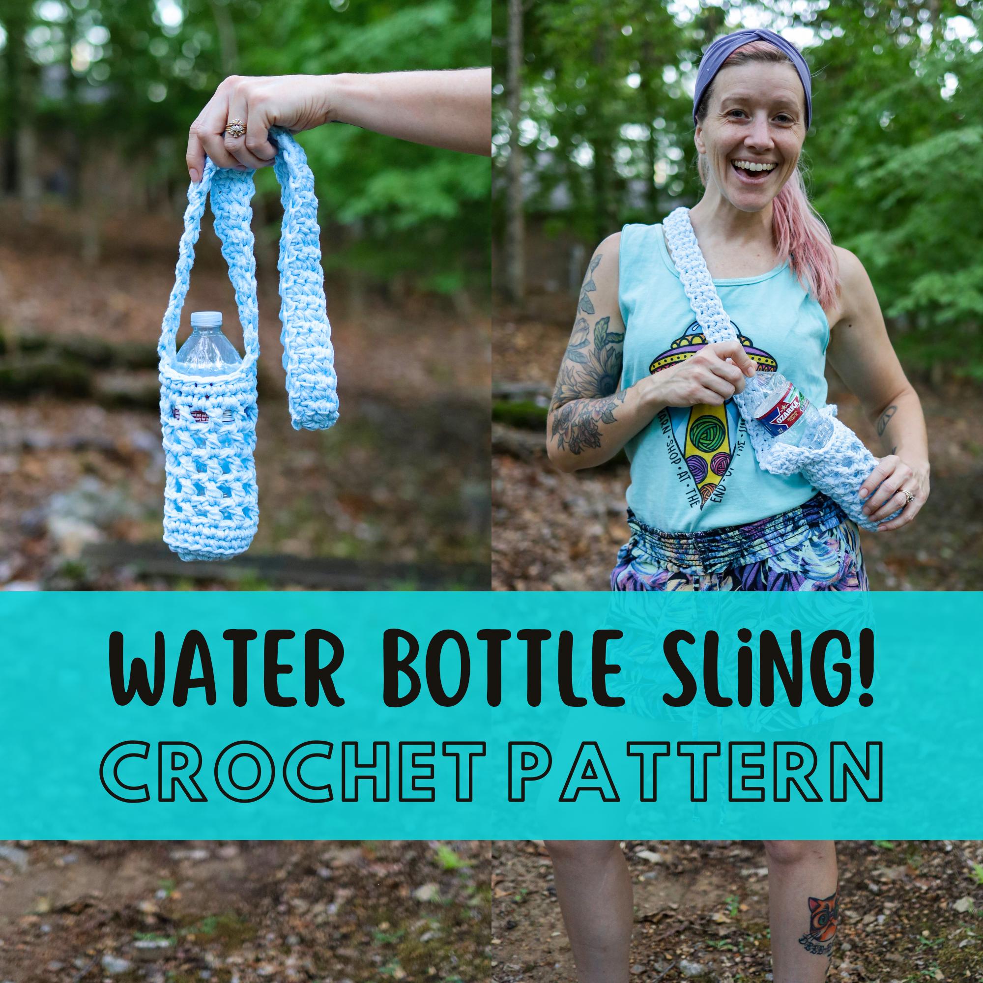 40 Crochet Water Bottle Holder Patterns for On the Go 27 Easy Crochet Water Bottle Holder