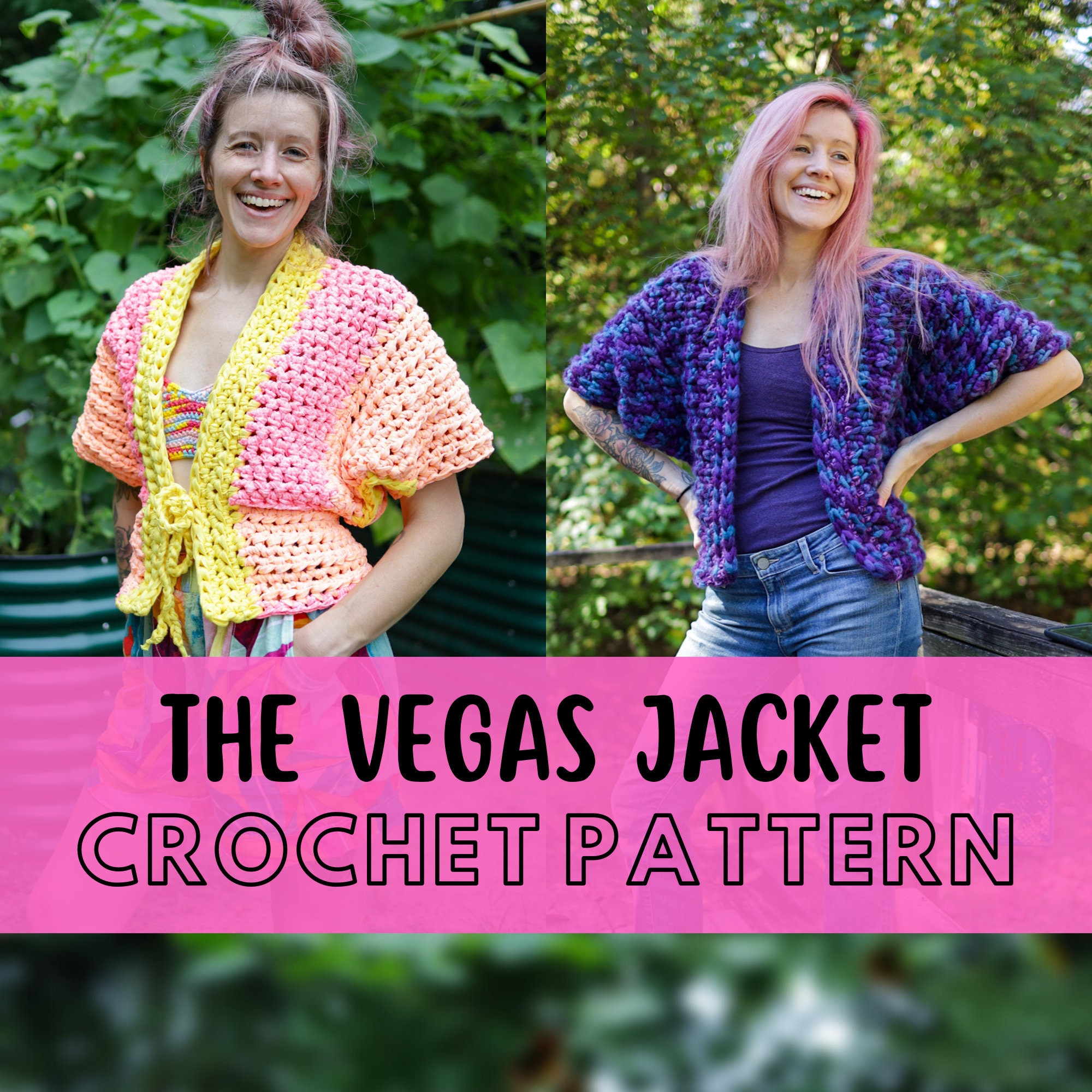 39 Crochet Jacket Patterns with Cardigans, Vests, and Hooded Styles 26 Chunky Crochet Bat Wing Jacket