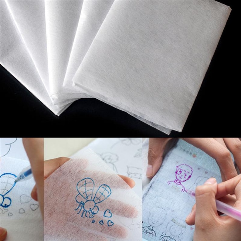 Set of 4 Sheets Embroidery Transfer Paper Manual DIY Pattern Etsy