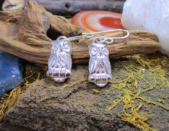 BO-151 earring in Sterling Silver (. 999) OWL - free form
