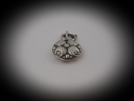 Sterling silver reversible charm (925)