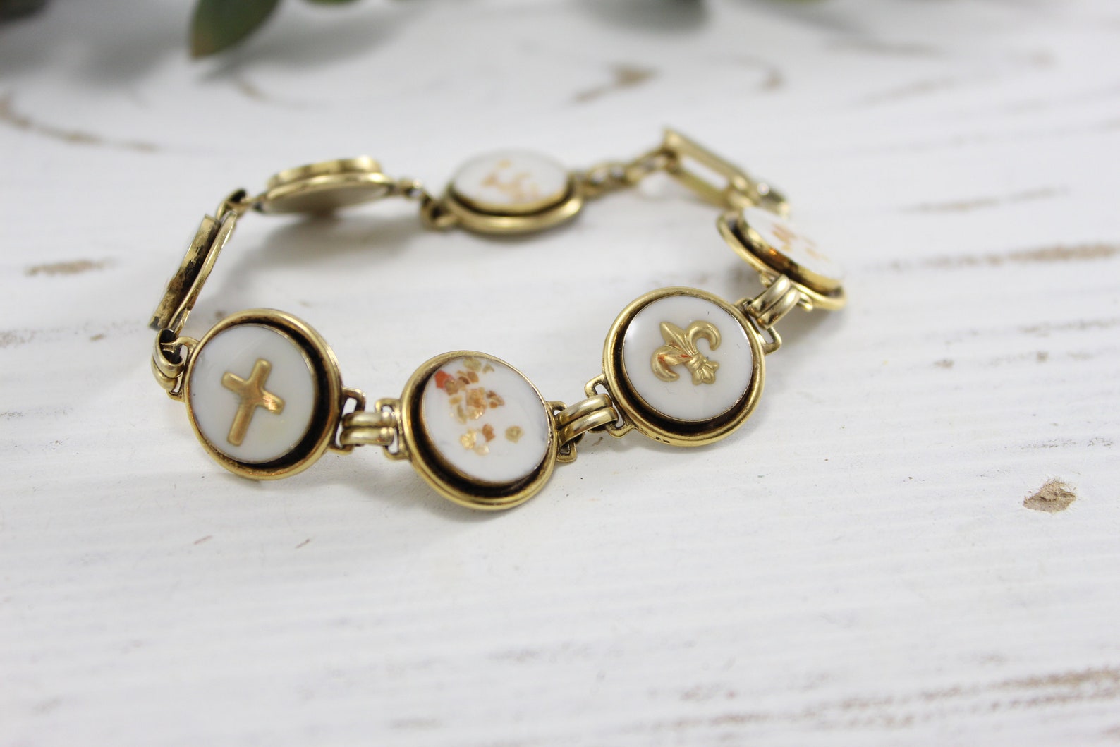 Catholic Charm Bracelet Christian Jewelry Luminous Etsy