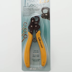 1step Looper for 2.25 mm loops eye pins pliers wire forming pliers for earrings Beadsmith looping plier
