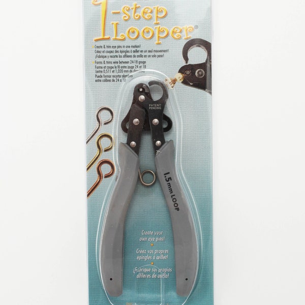 1step Looper for 1.5 mm loops eye pins pliers wire forming pliers for earrings Beadsmith